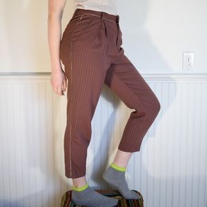 Anthropologie vintage style pinstripe pants